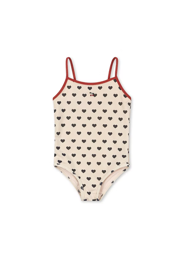 Chic Heart One Piece - Beige